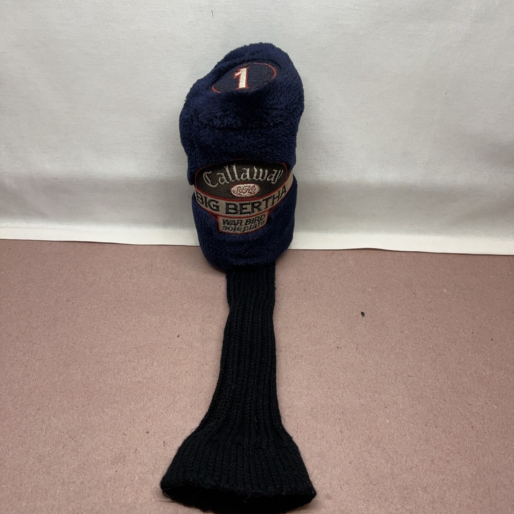 Vintage Callaway Golf BIG BERTHA War Bird Sole Plate S2H2 Head Cover 1 Wood